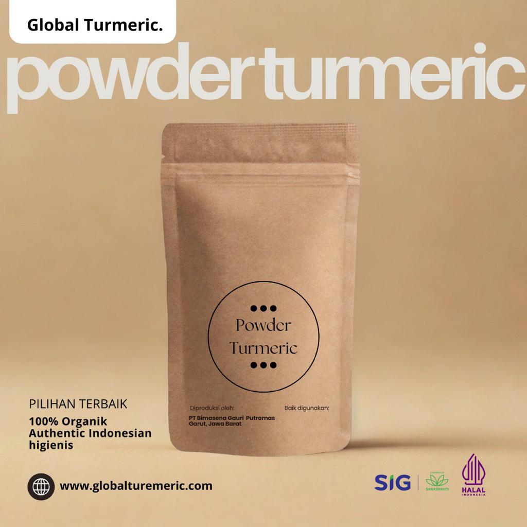 Kunyit Organik Asli - Kunyit Bubuk / Powder Turmeric
