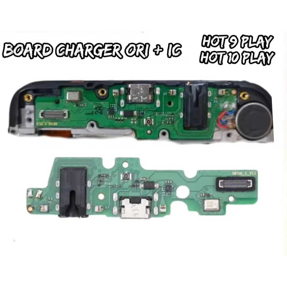 Papan Cas PCB Board Charger Ori Infinix Hot 9 Play Hot 10 Play Konektor Cas MACPLUS ORI
