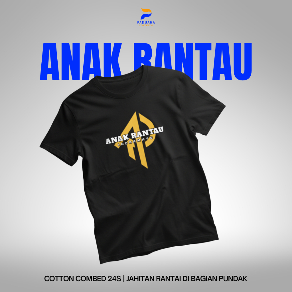 Kaos Anak Rantau Indramayu Unisex Cotton Combed 24s Adem Lembut Identitas Daerah
