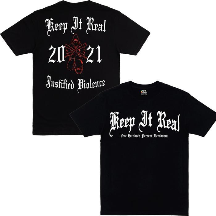 Kaos Band Hardcore - Keep It Real 513 - Questioning Existence - Tshirt black - Free Stiker - KAOS BA