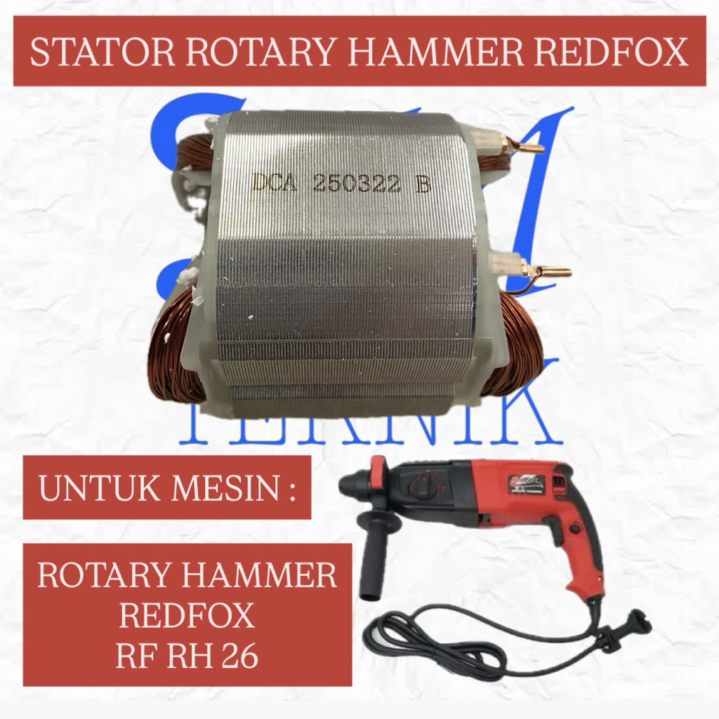 STATOR ROTARY HAMMER REDFOX RF RH 26 STATOR BOR BOBOK REDFOX RF RH 26