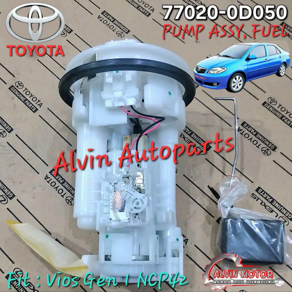 POMPA MINYAK / BENSIN KOMPLIT ( FUEL PUMP ASSY ) TOYOTA VIOS, LIMO GEN 1 NCP42 1.5 1NZ-FE OEM BARU G