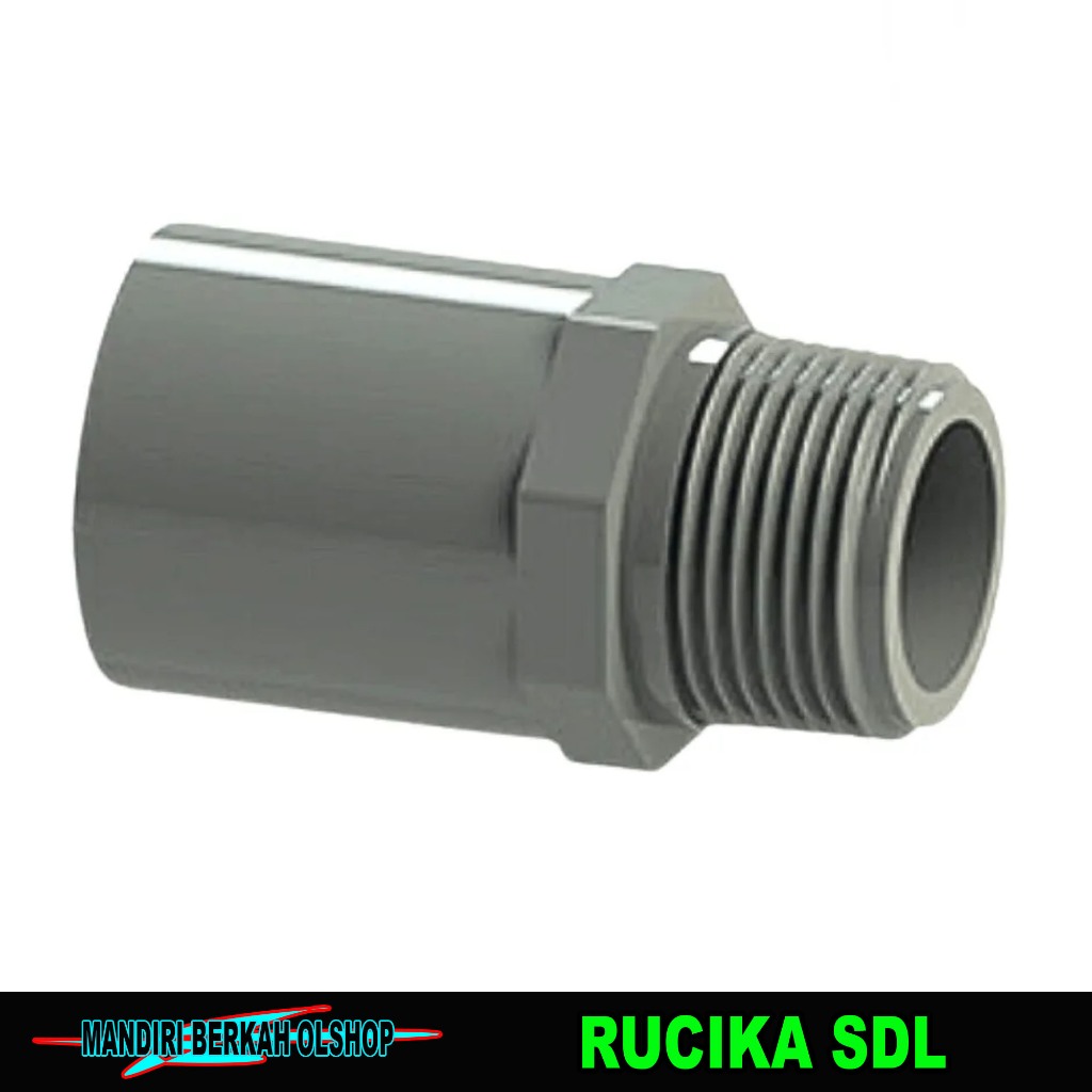 Rucika Soket Drat Luar SDL 2 1/2" inch AW PVC / SDL Socket AW 2,5 inch