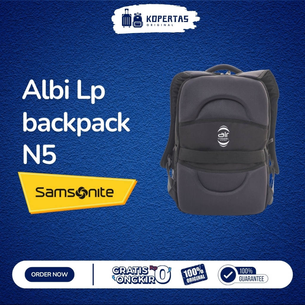 Samsonite Albi Tas Ransel Laptop - Pria Wanita
