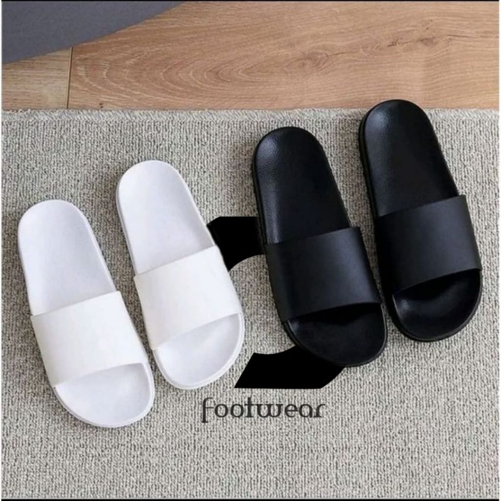 sandal selop polos sandal slop,slip on sandal cowok cewek polos