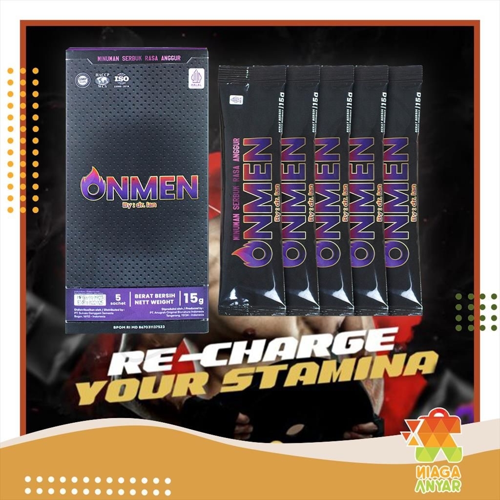 ONMEN Minuman Suplemen Pria Sachet 15gr Stamina Booster Kuat & Tahan Lama