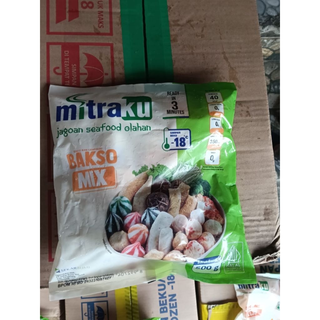 MITRAKU BAKSO IKAN CAMPURAN 500GR | BAKSO IKAN MIX
