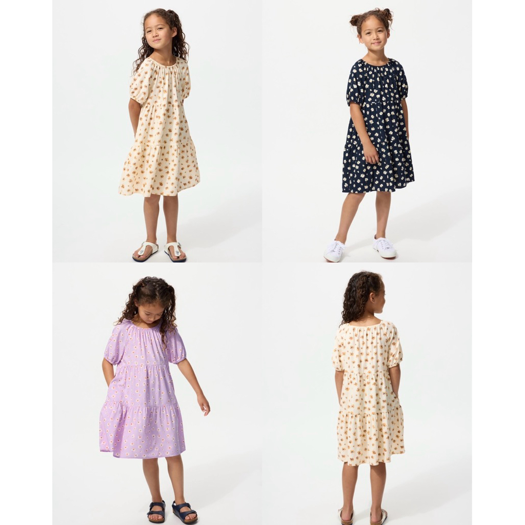 SALE UNIQLO Gaun Rayon Motif