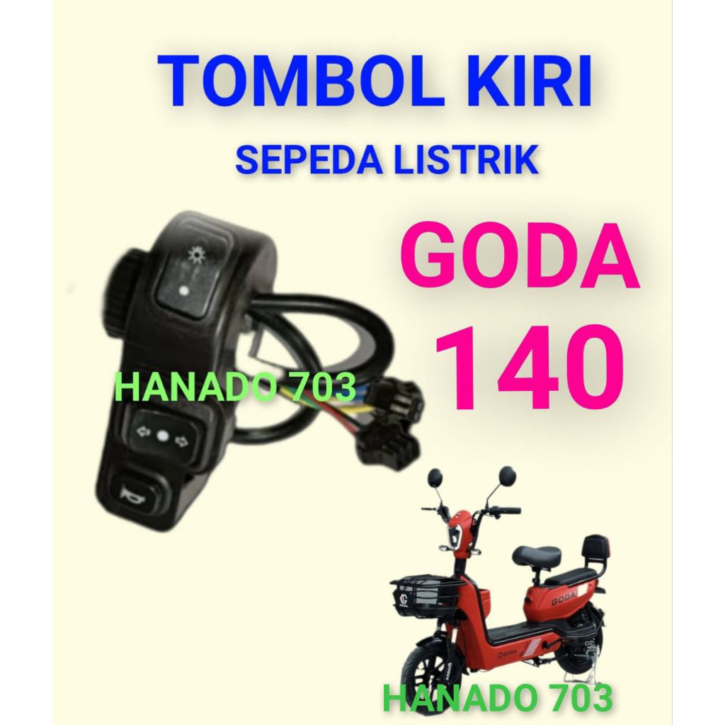 tombol kiri goda 140 saklar sein bel lampu sepeda listrik goda 140