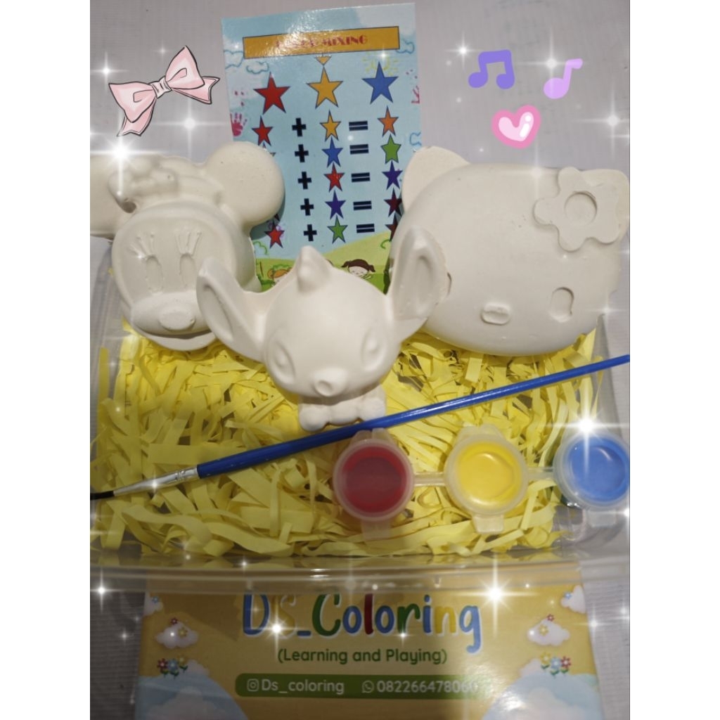 coloring/melukis/menggambar/mewarnai Gypsum