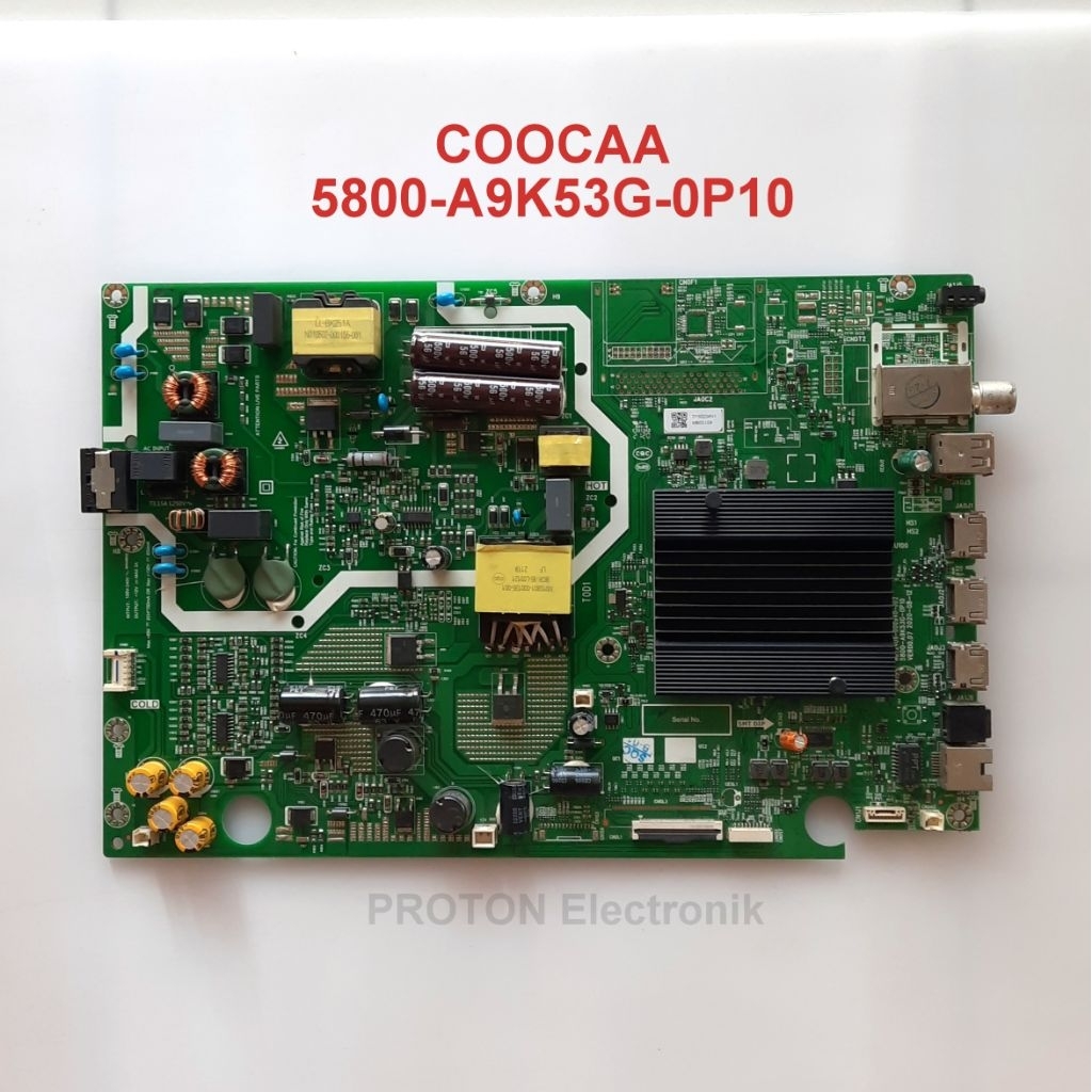 Mainboard LED TV COOCAA Android 55S6G Pro Mesin Matherboard LCD Smart 5800-A9K53G-0P10 N012406-00094