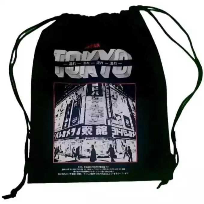 Tas Serut String Bag TOKYO JAPAN Streetwear Aesthetic Vintage Aksa