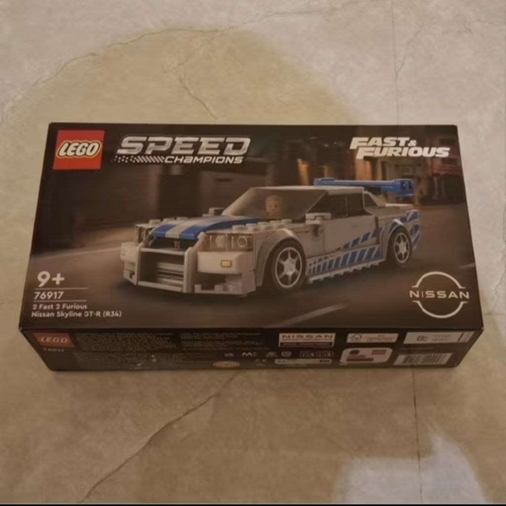 LEGO 76917 Speed Champions Fast and Furious Nissan Skyline GT-R (R34) Brian's Skyline 2 fast 2 furio