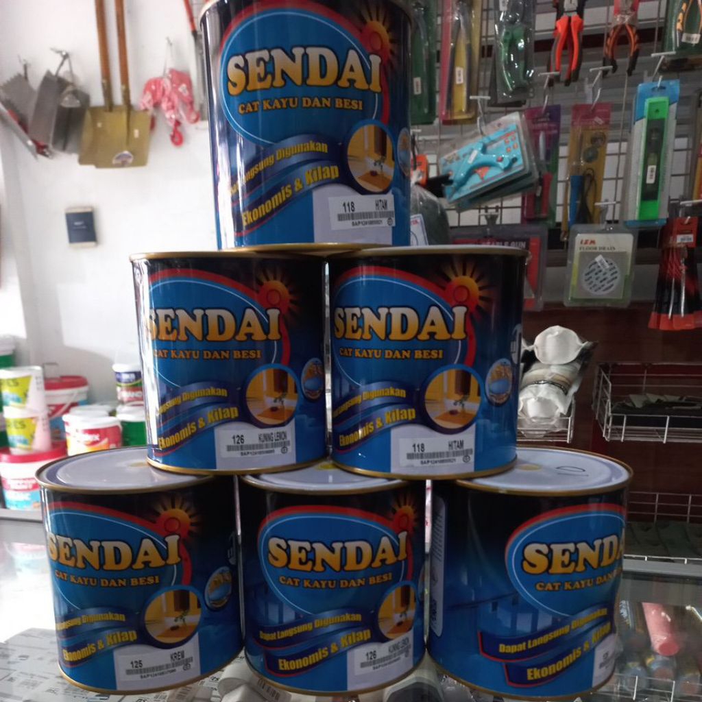 Cat Minyak Kayu dan Besi Merk Sendai