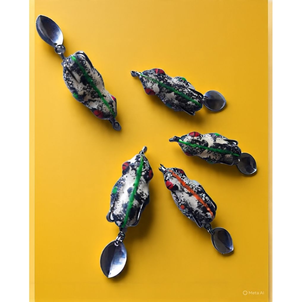 Soft Frog umpan pancing ikan gabus toman dll Kodok Palsu motif kodok pohon gedindang