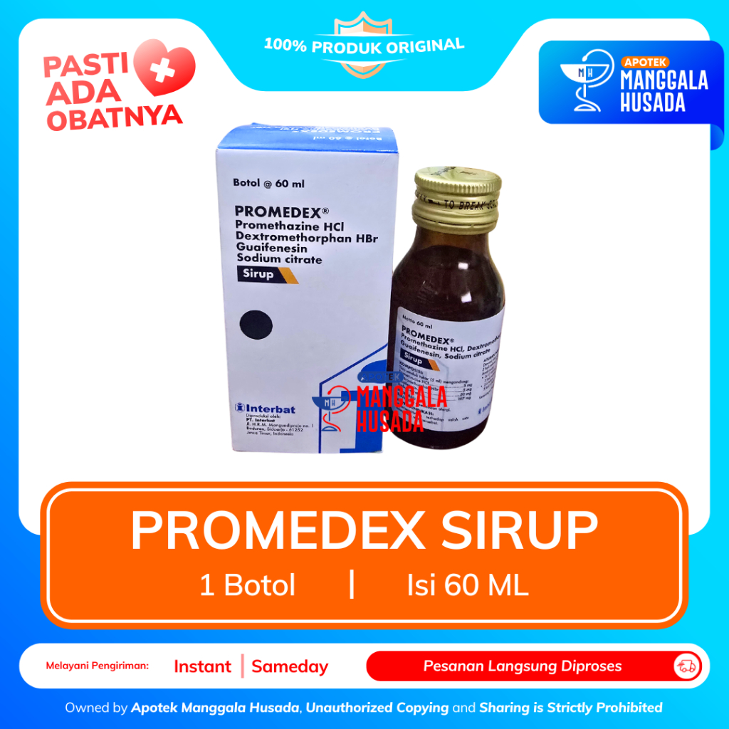 PROMEDEX SIRUP OBAT BATUK PER BOTOL @ 60 ML