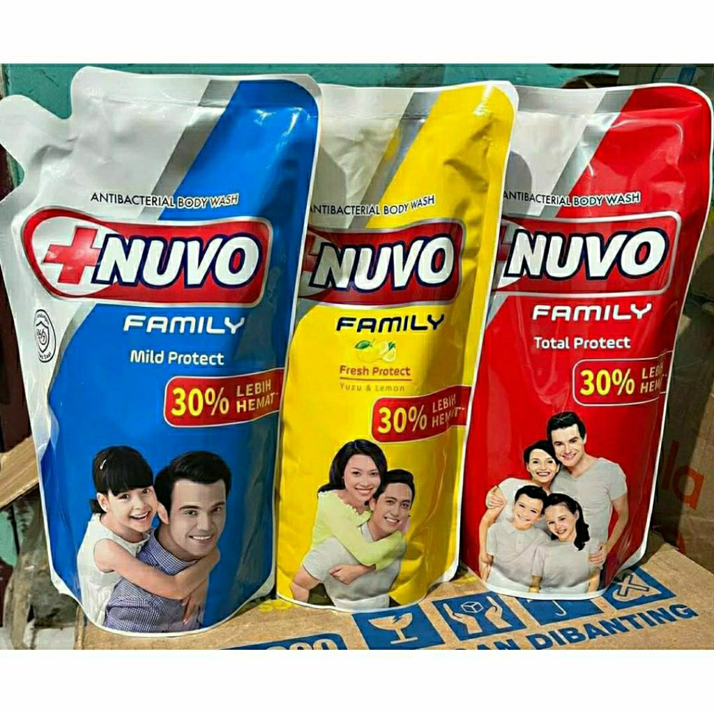 Nuvo Body Wash 400 ml / Sabun Mandi cair Nuvo 400 ml Reffil / Nuvo Sabun Cair 400 ml