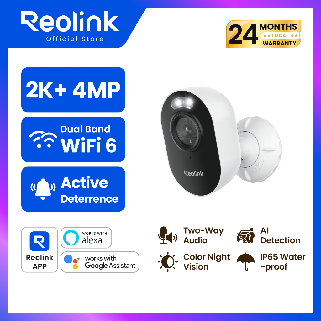 REOLINK Lumus WiFi Outdoor CCTV with Color Night Vision Spotlight