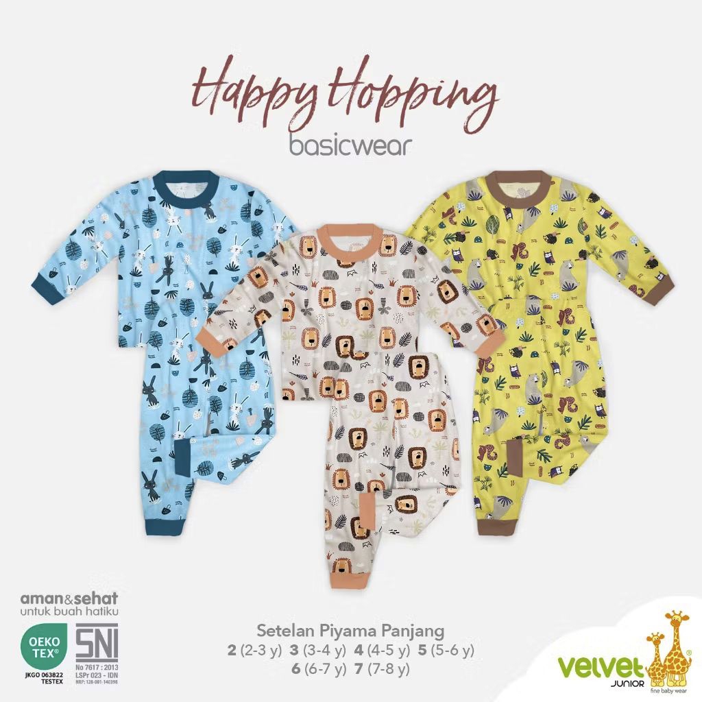VELVET JUNIOR PIYAMA BIG SIZE 2-10 TAHUN