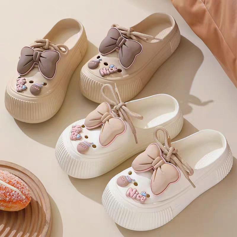 AXWD Sepatu Sandal Wanita Wedges Anti Slip Karet