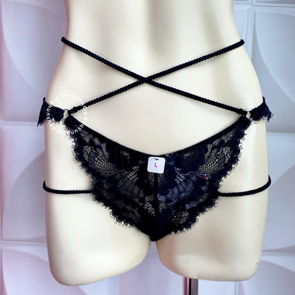 Estair By La Senza Sexy Panties Bumless Lace Size L 11173533