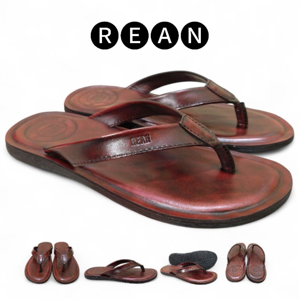 REAN || Sandal jepit kulit best seller  || Sandal kulit pria original || Sandal jepit pria