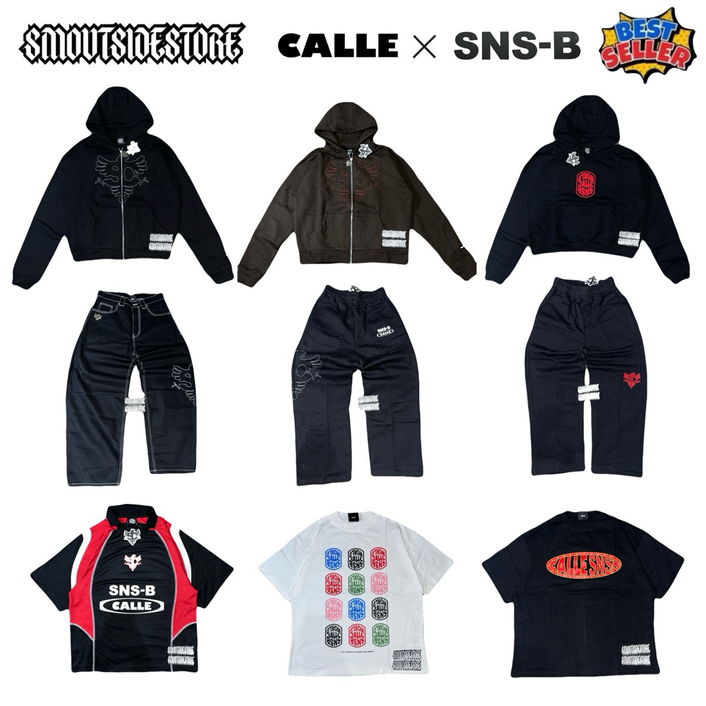 ( 100% ORIGINAL ) • Calle x Snsb • Zip Hoodie Black Calle x Snsb • Zip Hoodie Brown Calle x Snsb • H