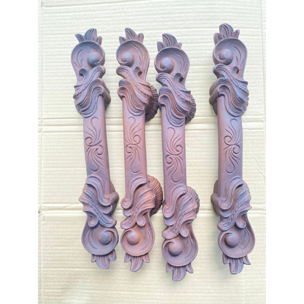 Handle pintu kayu jati - handle pintu jati - handle pintu unik - handle pintu estetik