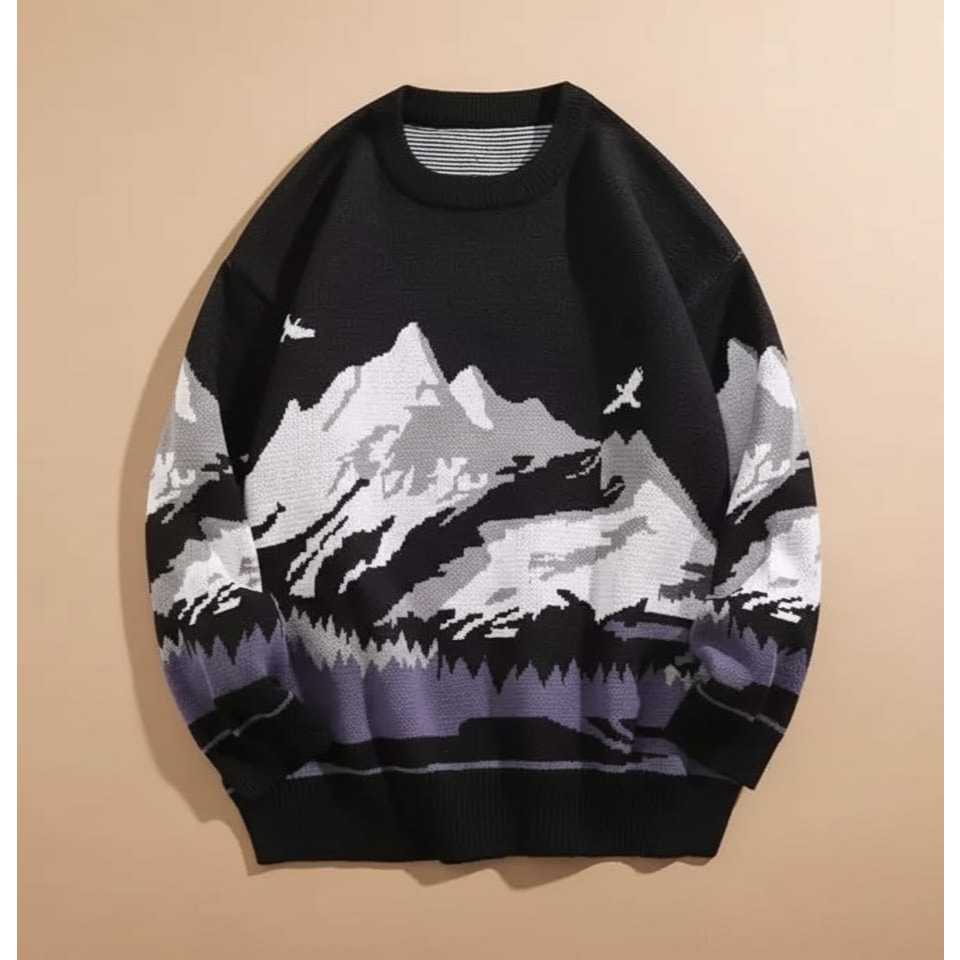 Garshop - Everest Sweater Rajut Pria Bahan tebal Kualitas Import Premium