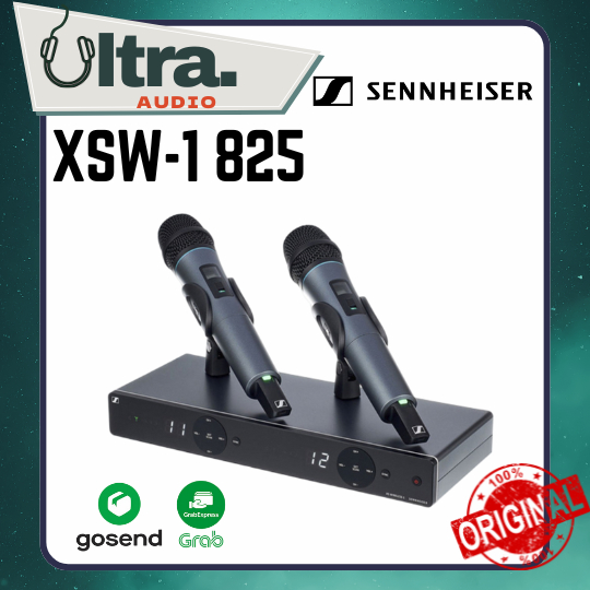 SENNHEISER XSW1-825 / XSW 1-825 / XSW1825 Mic Wireless Dual Vocal Set Microphone Pegang ORIGINAL