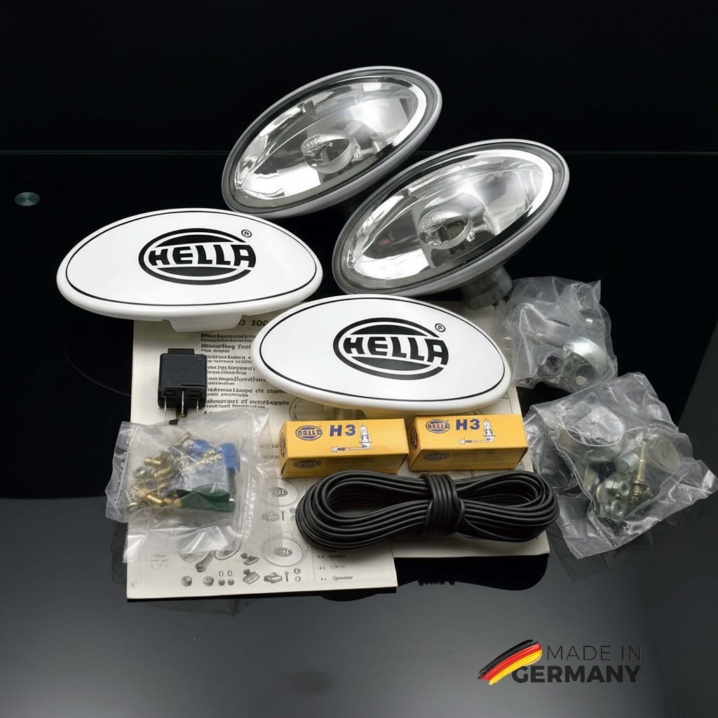 HELLA Comet FF 100 : Set Lampu Tembak Halogen (Driving Light) Made in Germany