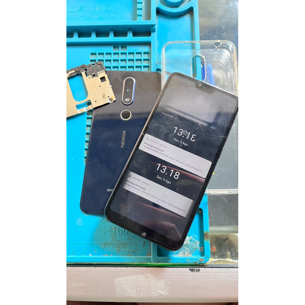 Nokia 6.1 plus 6/64 gb minus lcd dan inter