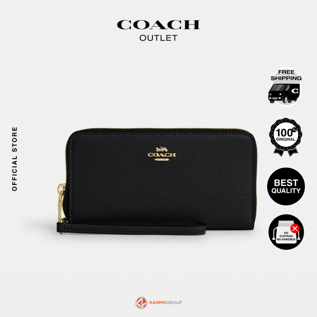 Coach Long Zip Around Wallet With Detachable Card Case - Dompet Panjang Wanita