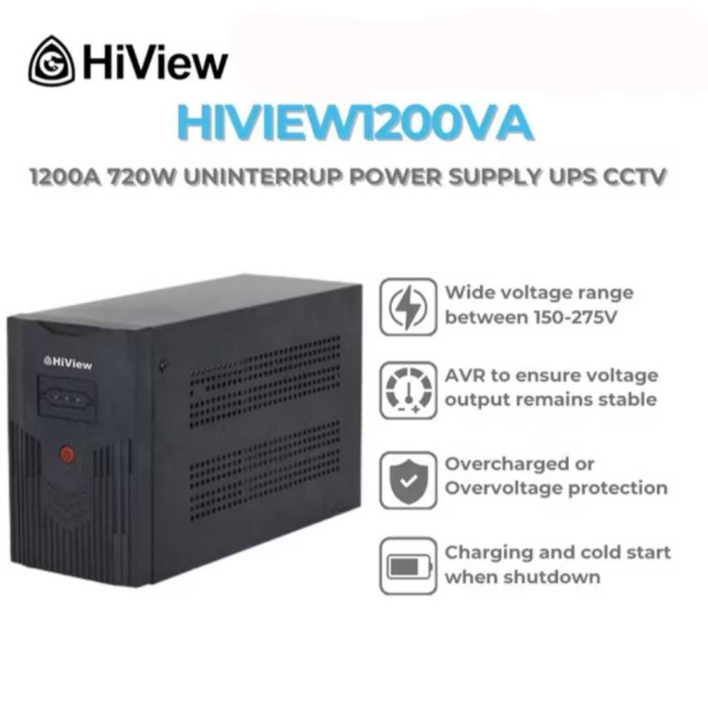 Hiview1200VA UPS For CCTV Stable Power Supply UPS CCTV