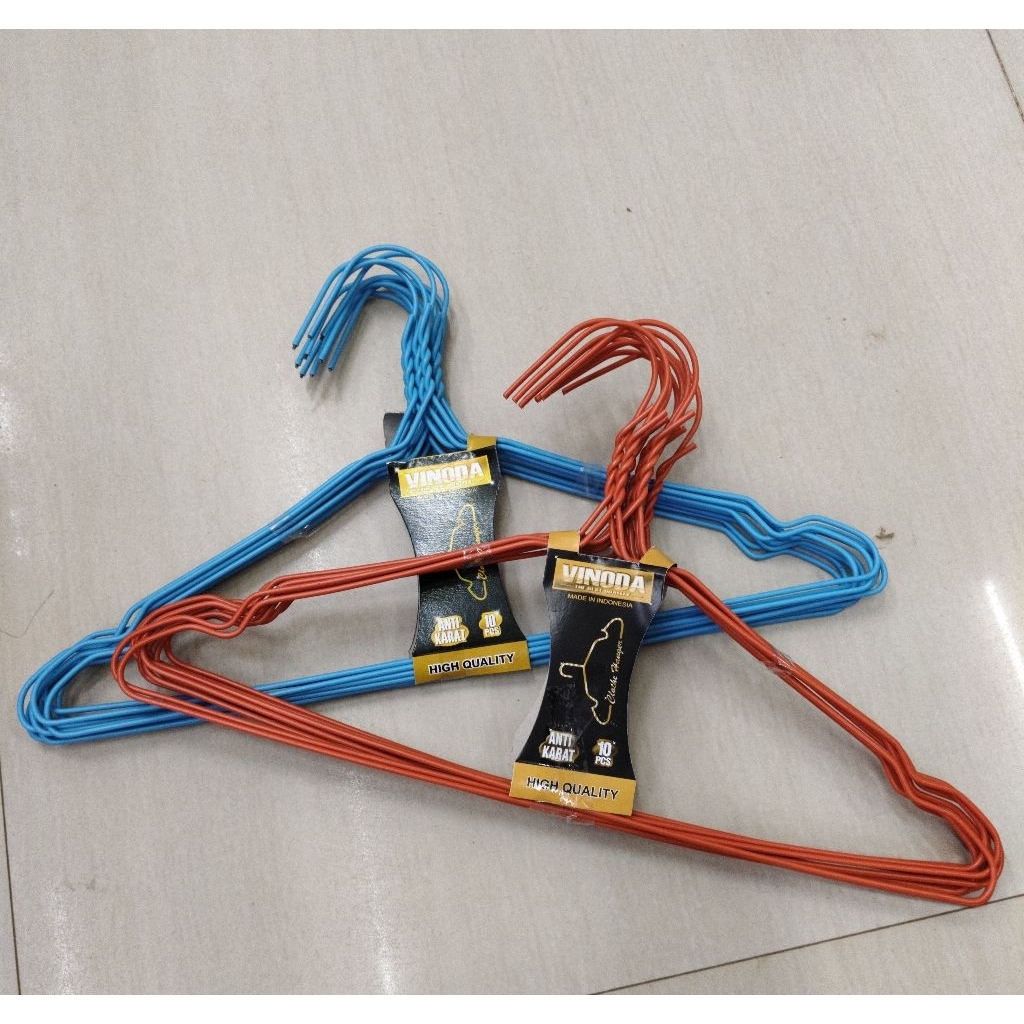 VINODA HANGER KAWAT WARNA 10'S