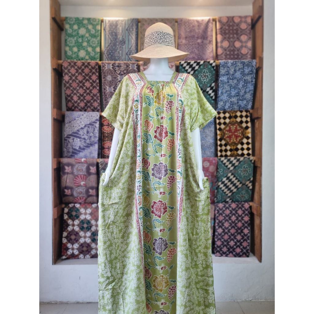 REBUNG Long Lowo Dada Karet Ld 140 Pb 135 Jumbo Non Busui Rayon Premium Daster Batik Cap Pekalongan 