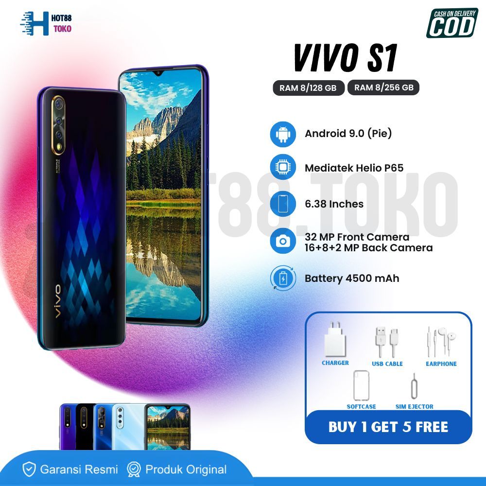 HP VIVO S1 RAM 8/256GB 4G LTE bergaransi toko