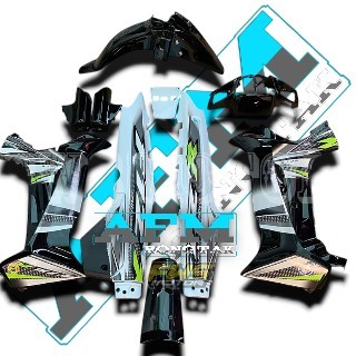 Full set Body Halus Fizr 2004 Stabilo Hitam Putih