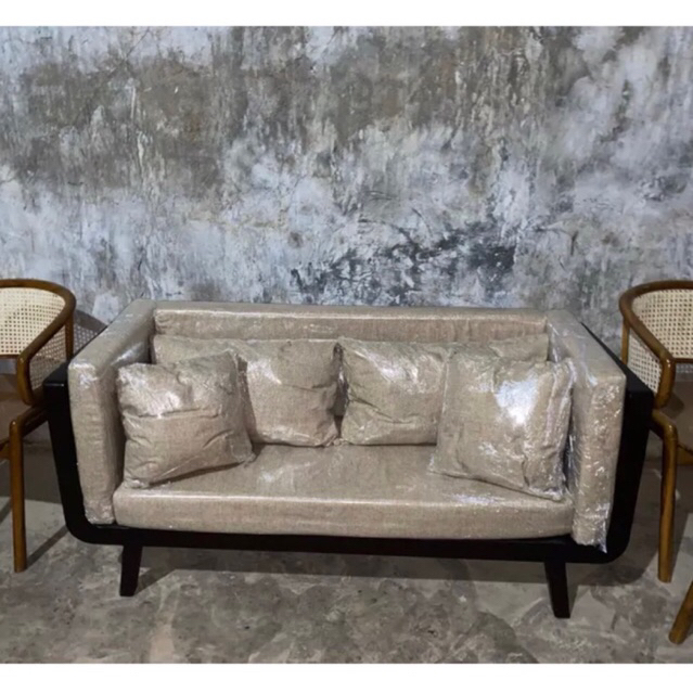 Kursi sofa jati minimalis | Kursi sofa kranjang minimalis | kursi custom kayu jati
