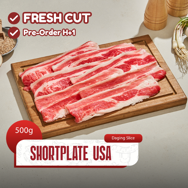 Daging Sapi Premium Slice Shortplate Frozen Food Halal 500gr USA – Daily Beef Jakarta Utara