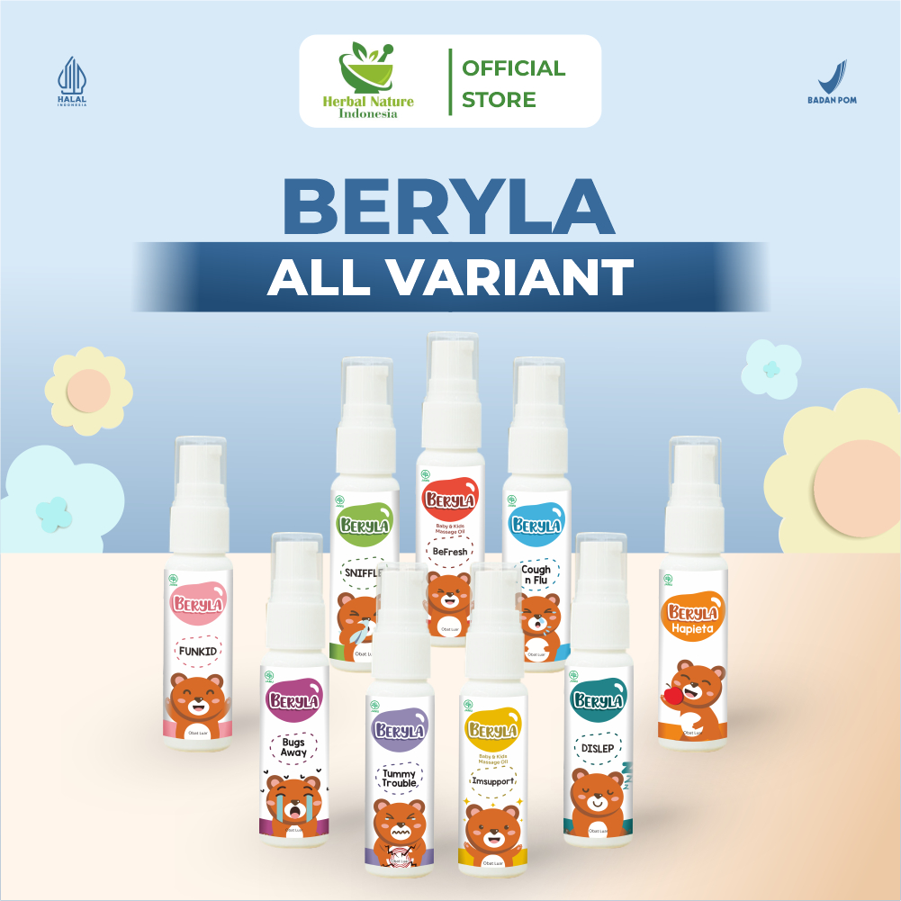 Beryla Baby and Kids Soothing Massage Essential Oil All Variants