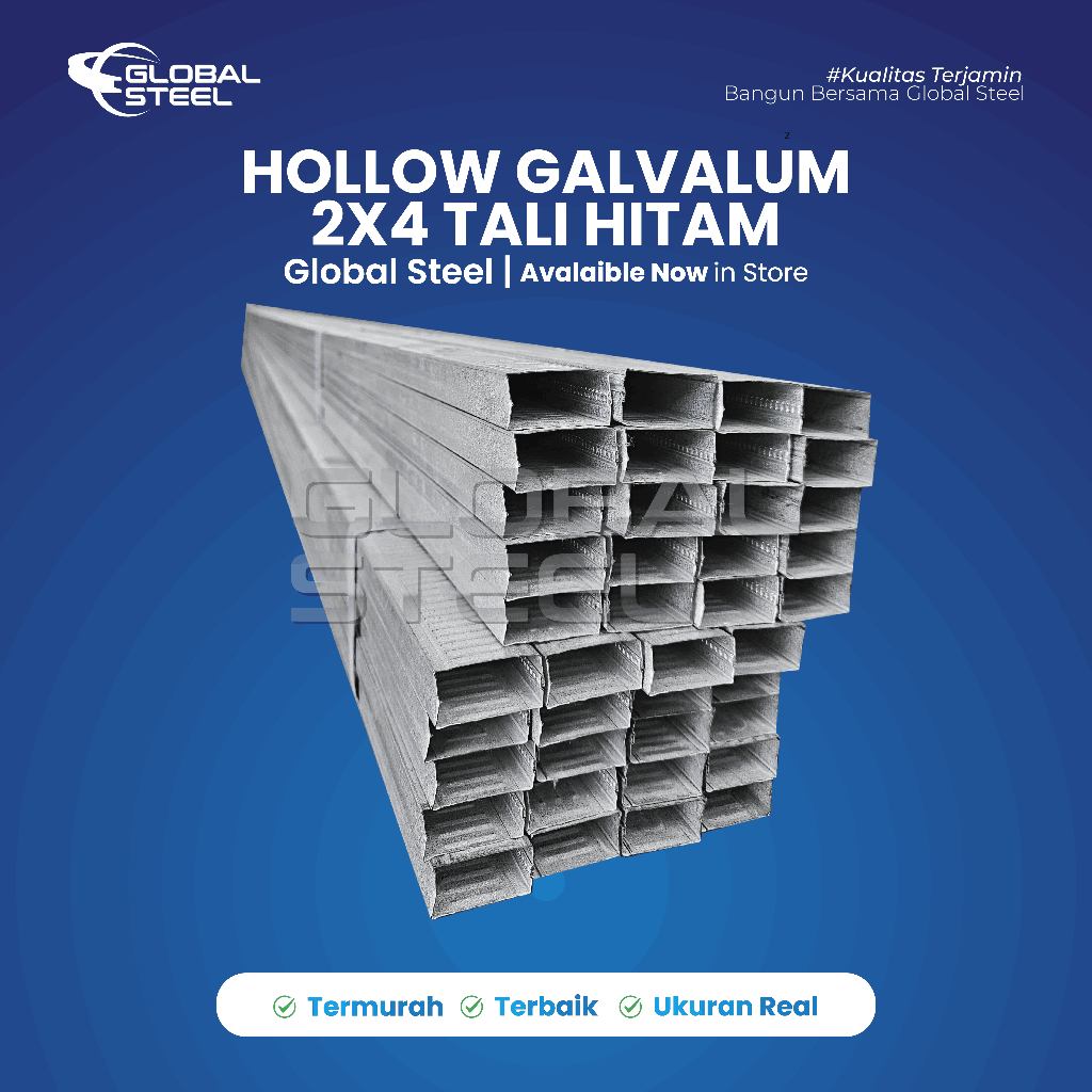 Hollow Galvalum 2x4 | Rangka Hollow 2x4