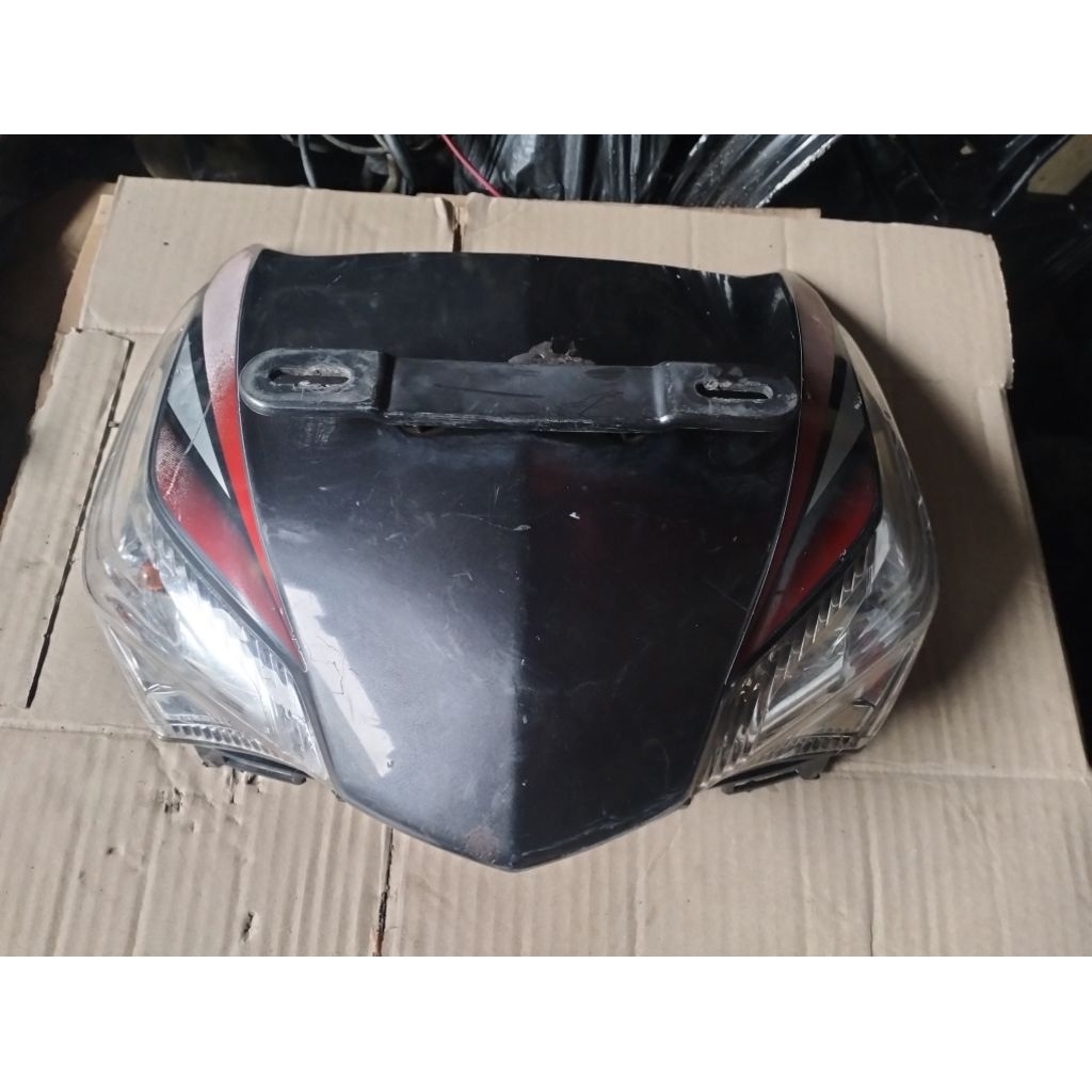 Tameng +Sen depan Supra X 125 helm in Original Copotan