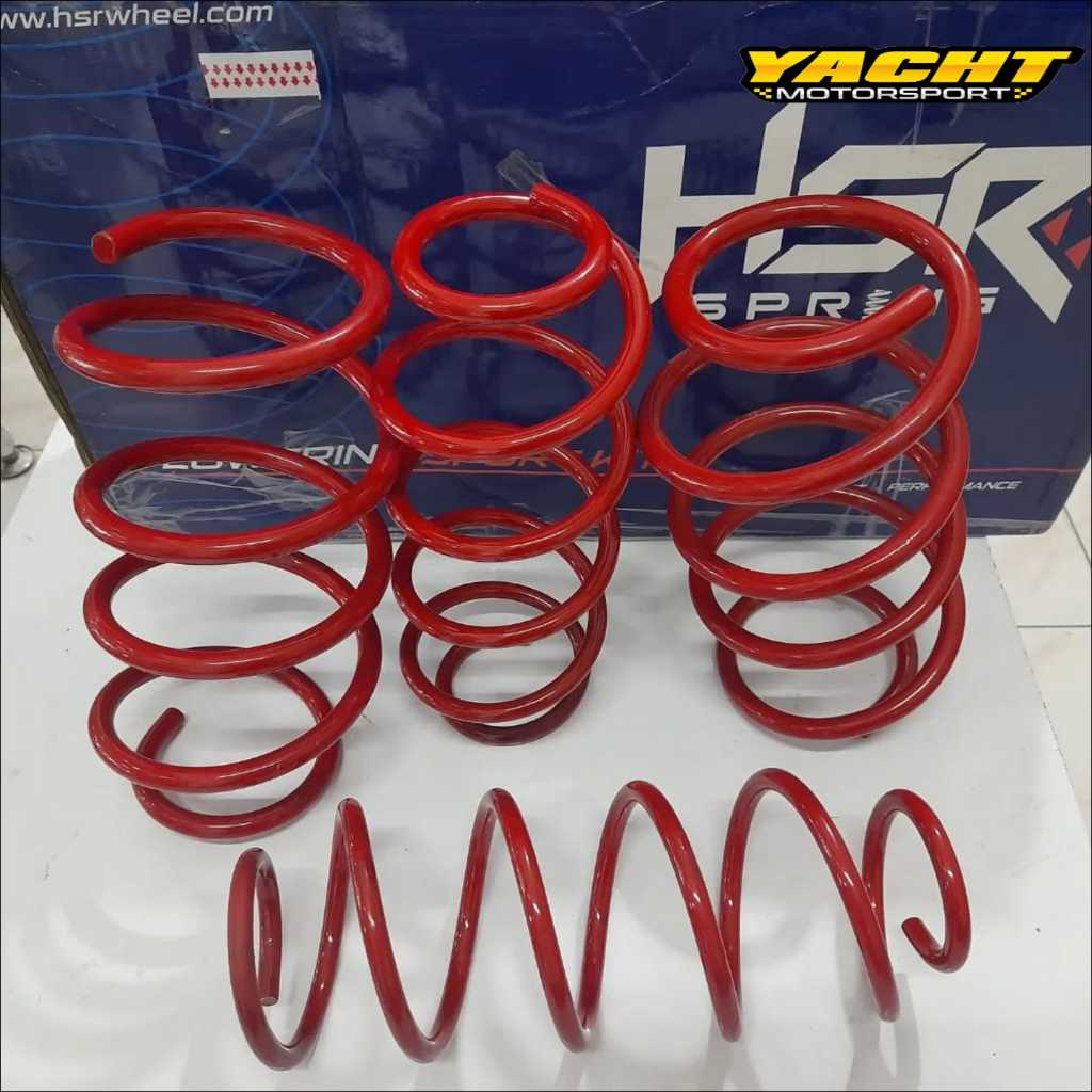 Lowering Kit Ceper HSR Merah Untuk calya sigra tampilan ceper ganteng dan nyaman