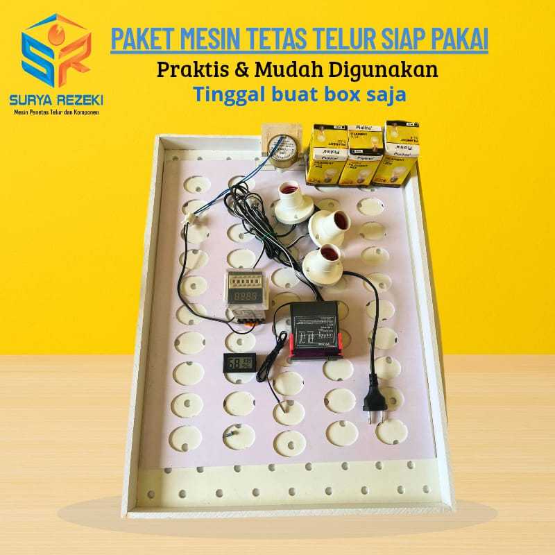 Paket Lengkap STC 1000 Rak Geser Kapasitas. 50 untuk Mesin Tetas Telur Ayam