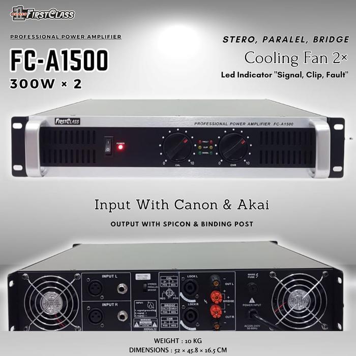 Power Firstclass FC A 1500 Original Amplifier FC A1500 Firstclass FCA 1500