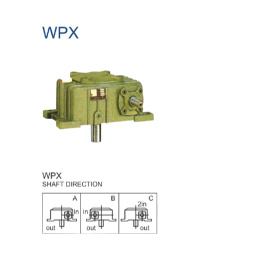 Gearbox Worm Reducer Motology WPX WPO WPS Tipe 155 Ratio 1:10 Sampai Ratio 1:60
