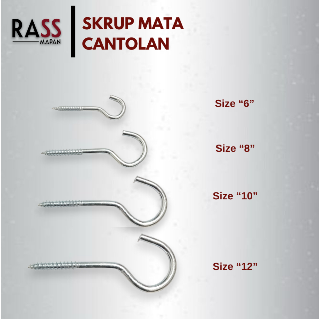 Sekrup Skrup Mata Gantungan Baju Cantolan Centelan Burung