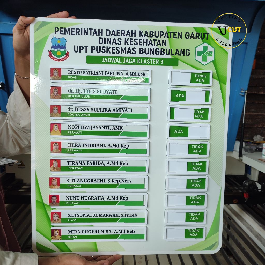 STRUKTUR ORGANISASI AKRILIK CUSTOM/ AKRILIK SIGN CUSTOM / PAPAN NAMA DOKTER CUSTOM