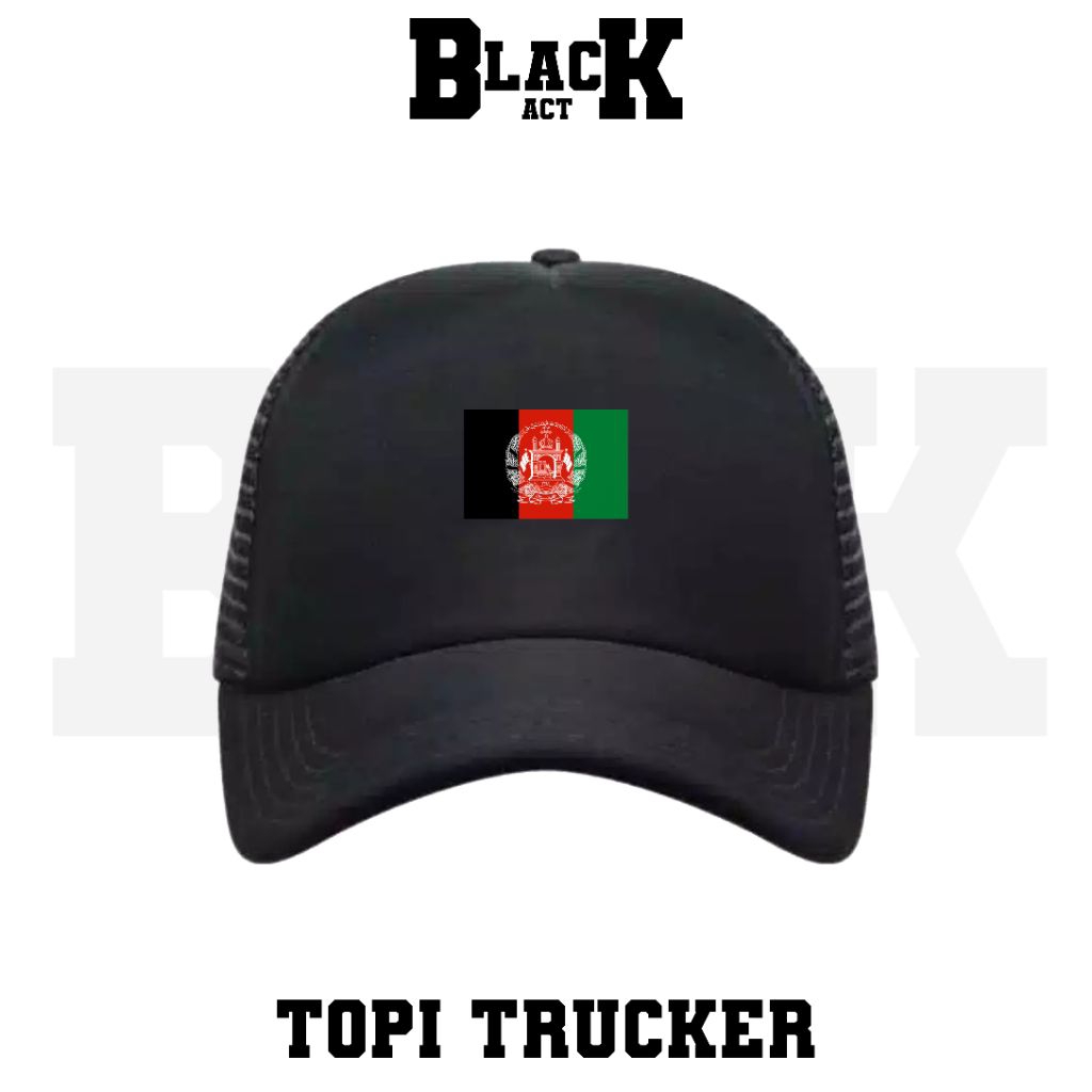 TOPI TRUCKER BENDERA AFGANISTAN